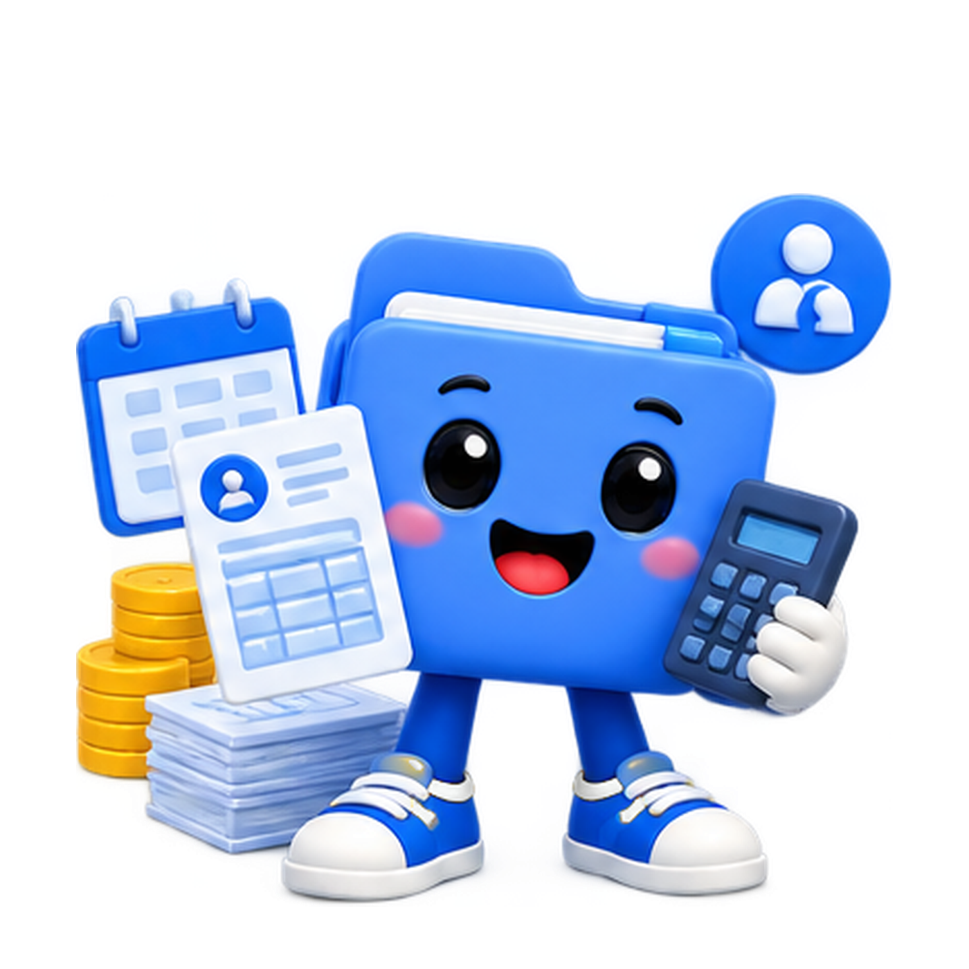 น้อง Folder สำหรับบริการเงินเดือนและประกันสังคมของ Blue Papers Consulting
